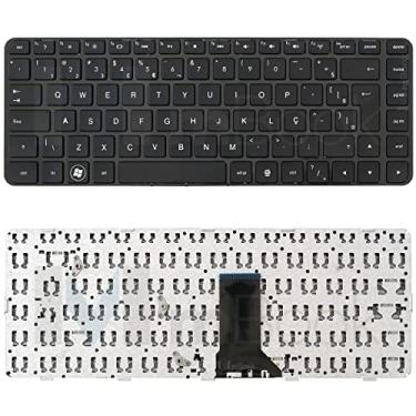 Imagem de Teclado Hp Dv5 2000 Dm4 2000 599327-201 BR Com Moldura