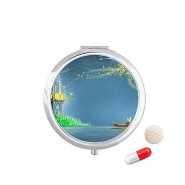 Imagem de Porta-comprimidos de pintura de fada silencioso Night Lighthouse Caixa de armazenamento de remédios