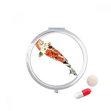 Imagem de Porta-comprimidos de peixe da sorte chinesa da Tradition, caixa de armazenamento de remédios