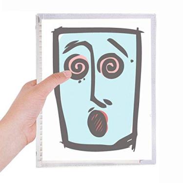 Imagem de Caderno abstrato Dizzy Caderno Feliz Folhas Soltas Diário Recarregável Papelaria