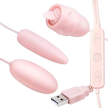 Imagem de Vibrador de Língua USB Clitóris Estimulador Vibratório Ovo Ponto G Massageador Erótico Zatla Shop