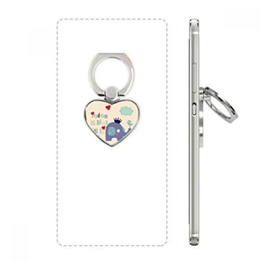 Imagem de Suporte de anel de celular com elefante e pássaro de nuvem com suporte universal