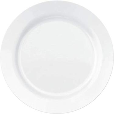 Imagem de Kit 12un Prato raso branco 26,5cm ideal para restaurantes Duralex Nadir