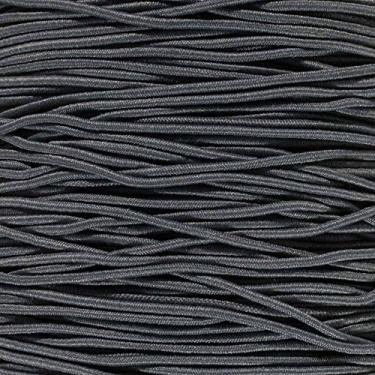 Imagem de Cabo de choque elástico com elastano de diâmetro de 6,35 mm PARACORD PLANET em opções de 10, 25, 50, 100, 250, 1000 pés, Charcoal Gray, 100 Feet