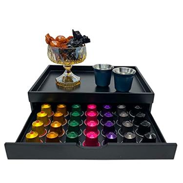 Imagem de WebBar Bandeja Porta Cápsula Nespresso 35 Cápsulas Preta
