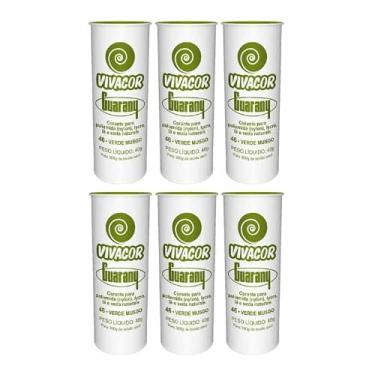 Imagem de Tinta Tecido Corante Roupas Vivacor Guarany 6u Verde Musgo