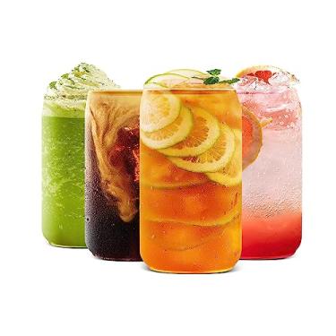 Imagem de BaveL Copos de cerveja grandes, conjunto de 4 copos de cerveja em forma de lata de 590 ml, copos de bebida em formato elegante são o , copos de cerveja para copo ótimos para qualquer bebida e qualquer ocasião