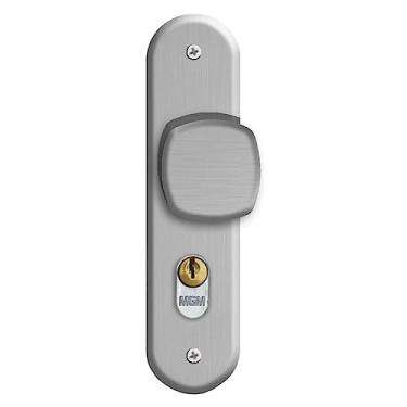 Imagem de Fechadura Para Area Externa Stilo Bola Espelho Aluminio 40mm Mgm