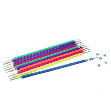 Imagem de 1000 Mil Borrachinha de Aparelho Ortodôntico Linguinha 10 Palitos (10 Cores)