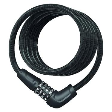 Imagem de ABUS Numero 5510C/180 W/SCMU Cadeado de cabo de bicicleta, preto, 70,9 polegadas (180 cm)