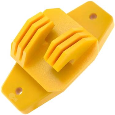 Imagem de Isolador Cerca Elétrica W Amarelo Reforçado Com 50 Unidades