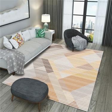 Imagem de Sala de estar tapete quarto tapete geométrico quadrado triângulo impresso tapete do banheiro tapete porta, jy, 11,50cmx80cm