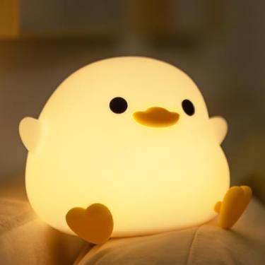 Imagem de YuanDian Luz noturna LED Dodo Duck - Linda luminária de silicone amarela para quartos e...