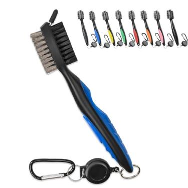 Imagem de (Blue) - Mile High Life Golf Club Brush Tool Kit with and Club Groove Cleaner with Retractable Extension Cord and Clip