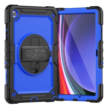 Imagem de Proteção para serviços pesados Compatível com Samsung Galaxy Tab A9 Plus 2023 SM-X210/SM-216/SM-X218 Capa de 11 polegadas com protetor de tela, capa robusta à prova de choque Alça de mão/suporte girat