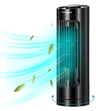 Imagem de Ventoinha de Torre VIVOSUN 33 cm, Sem Pás, Oscilação de 70°, 3 Velocidades, Silencioso, Preto, VSV-TF13