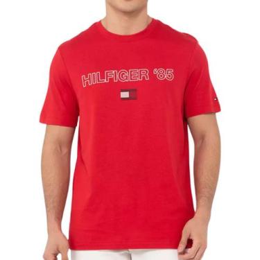 Imagem de Camiseta Tommy Hilfiger Logo 85 Tee Vermelha