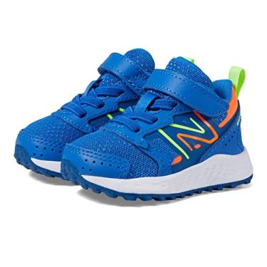 Imagem de New Balance Tênis de corrida infantil Fresh Foam 650 V1 Hook and Loop, Cobalto/Verde Pixel, 3 Infant