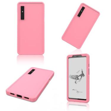 Imagem de MINGFENG Capa Protetora Onyx Boox Palma 15.3 cm E-Ink, Capa de Silicone para Telefone Boox Kant, Antiqueda de 15.6 cm (Rosa)