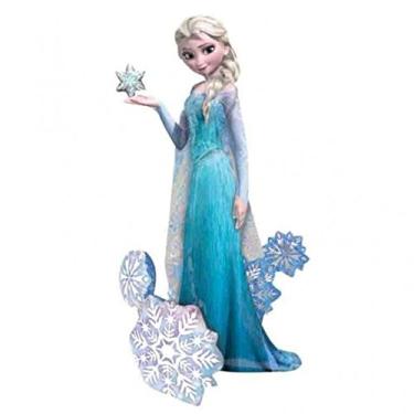 Imagem de Birthday Xmas Party Airwalker Balloons Frozen Elsa The Snow Queen P93 88cmx144cm by Disney