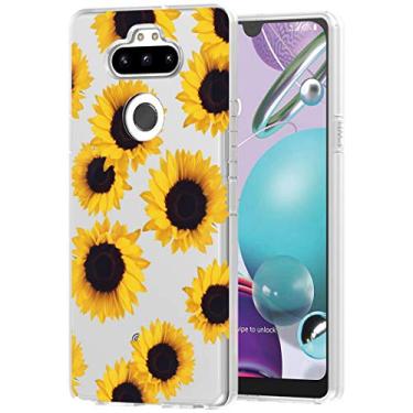 Imagem de Vavies Capa para LG Aristo 5 Plus/K31/LG Risio 4/LG Phoenix 5/LG Fortune 3 Capa de telefone para meninas, capa protetora fina à prova de choque transparente macia flexível TPU traseira para celular LG