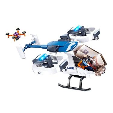 Imagem de Blocos de Montar Cubic Policia Helicoptero de Combate 161 Pecas Multikids - BR1495
