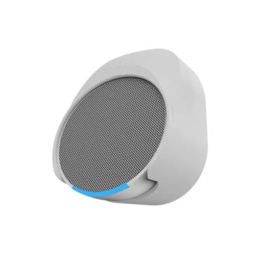 Imagem de Splin Suporte All In One Tomada Para Smart Speaker Alexa Echo Pop - Amazon - Modelo Compacto Fonte Horizontal (branco)