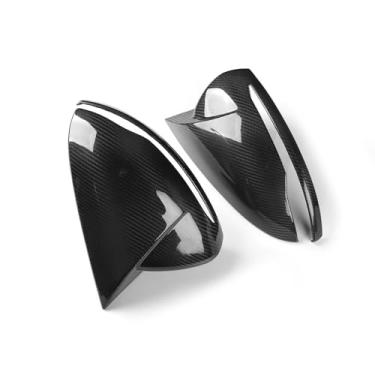 Imagem de FINMOKAL Tampas de espelho retrovisor de fibra de carbono real para Mercedes-Benz B C E S Class W205 W247 W238 C217 (apenas direção esquerda)