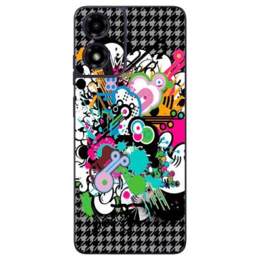 Imagem de Capa Adesivo Skin022 Verso Para Motorola Moto G04 - KawaSkin