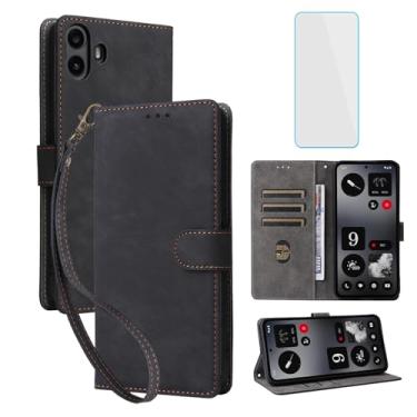 Imagem de IUQXU For Nothing CMF Phone 1 Capa carteira para celular com protetor de tela [bloqueio RFID] couro flip porta-cartão com suporte para mulheres homens capa para celular para nada CMF Phone1 CMFPhone 1