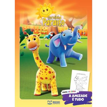 Imagem de Solapa Média de Colorir - Turminha Paraiso (pct com 08 livros diferentes)