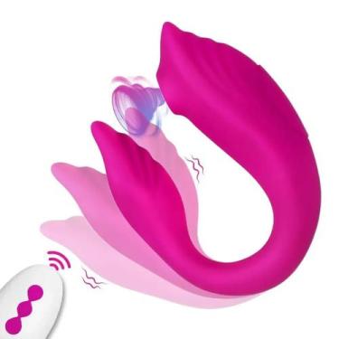 Imagem de Vibrador de Casal Controle Remoto TIPO U - estimulador de clitóris, an