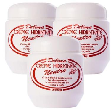 Imagem de Kit 3 Creme Hidratante Neutro Delima - Suave Fragrance
