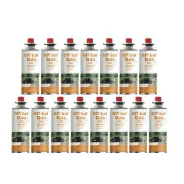 Imagem de Kit 15 refil cartucho gás butano para maçarico culinário e fogareiro c