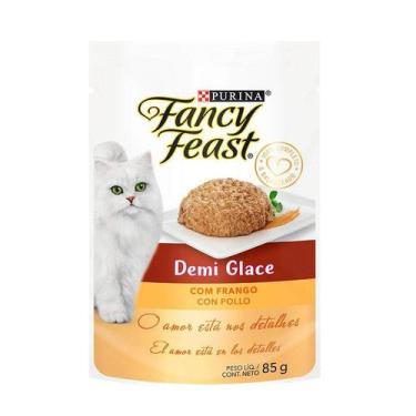 Imagem de Ração Úmida Fancy Feast Demi Glace para Gatos Sabor Frango 85g - Nestl