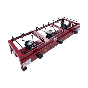 Imagem de Fogão Semi Industrial de Mesa/Bancada 3 Bocas Baixa Pressão - ROA - Li