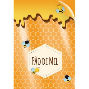 Imagem de Saco Decorado Registrado 11x19,Gcm - Pão de Mel - 50 unidades - Cromus