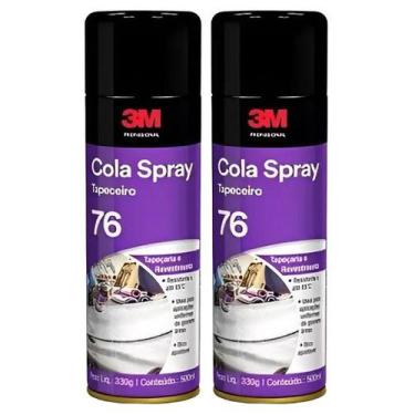 Imagem de Kit com 2 Cola Adesivo SPRAY Tapeceiro 76 3M