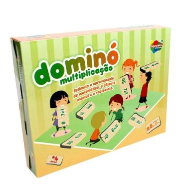 Imagem de Dominó Multiplicação 105 Aquarela