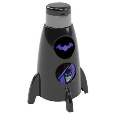 Imagem de Garrafa de Foguete Infantil Giratória do Batman 320ml Plasútil, Garraf