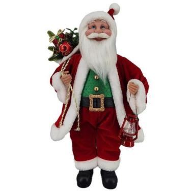 Imagem de Papai Noel Tradicional Vermelho Decoração Natal 45Cm - Zona Livre