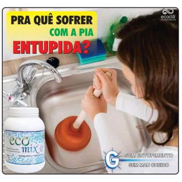 Imagem de Ecomix G 500G - Desentupidor, Limpa Caixa de Gordura e Fossa