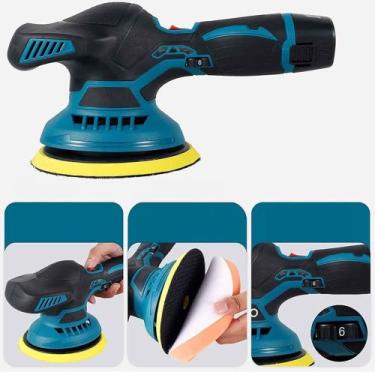 Imagem de Lixadeira Maquina Politriz Automotiva com Acessorios 24v Recarregavel 