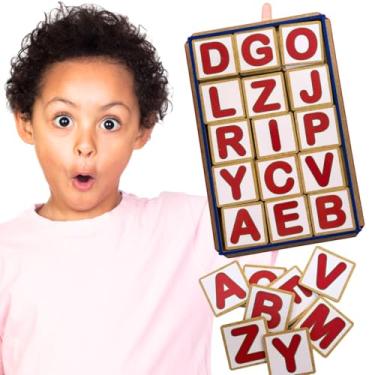 Imagem de Alfabeto Móvel em MDF com 60 Pecas - Alfabetização