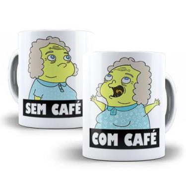 Imagem de Caneca Irmão do Jorel Vovó Juju Com café e sem café - Tio da Caneca