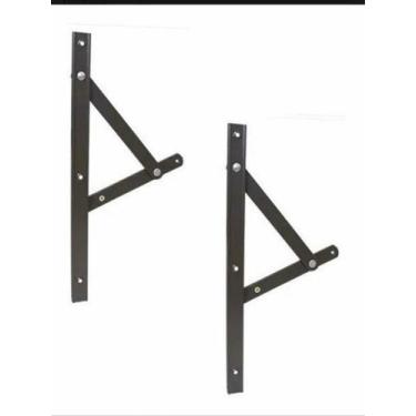 Imagem de Braço Articulação P/ Janela  Max Ar 200mm 1 Par Bronze - comercialoliv