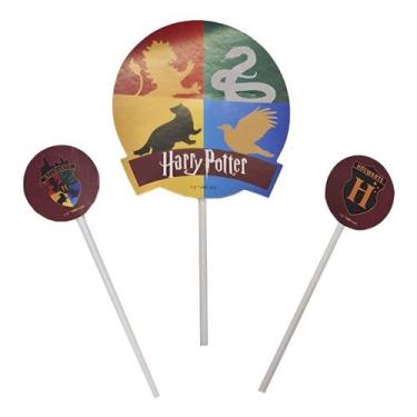 Imagem de Decoração Harry Potter Topo para Bolo de Aniversário com 3 Toppers - F