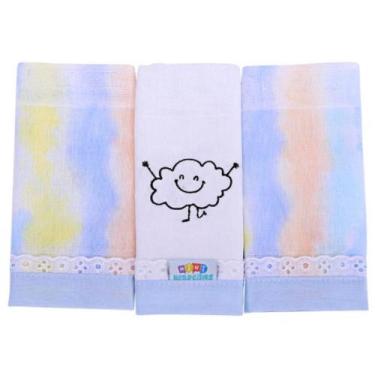 Imagem de Babete Mini Herdeiros Be Happy Azul 653704 - Minasrey
