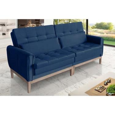 Imagem de Sofá Cama Rivieira 2.70m - Sofisticato, azul