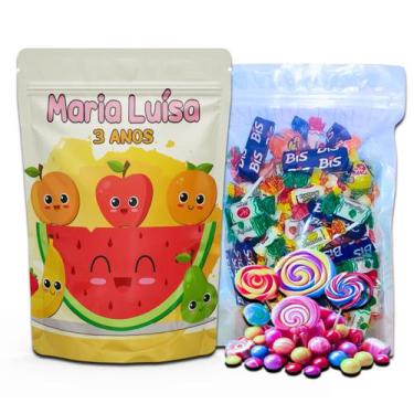 Imagem de Kit Festa Com 5 Saquinhos Em Pé 12x19cm Vários Temas - Mundo da Bina, 